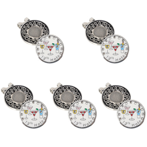 5St Multifunctionele Golfs Hoedclip Met Balmarker Golfs Geschenk 1