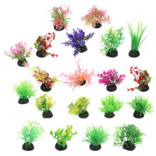 60Pièces Ornements Verts Artificiels Pour Décor De Aquarium