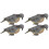 4Pièces Mini Statue De Pigeon En Pe Pour Décor Paysage 4