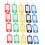 100Pièces Marques-Clés Plastique Réutilisables Couleurs Variées 4