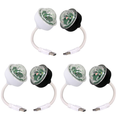 6Pièces Petite Boule Disco LED USB Lampe Colorée Pour 1