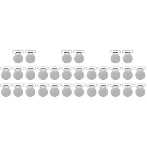 30Pièces Clips Métalliques Argentés Pour Projets DIY 2