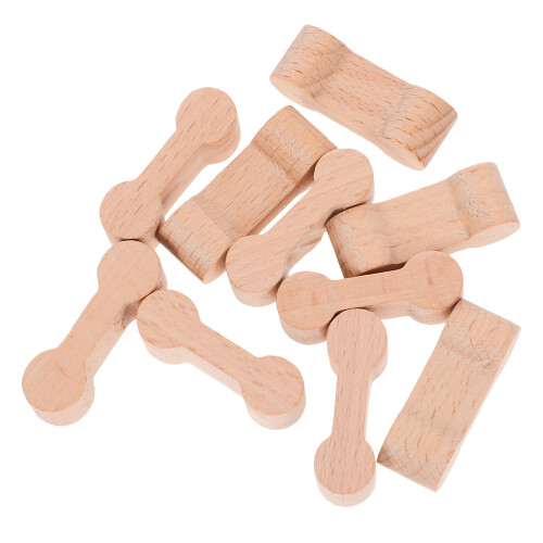60Pièces Accessoires De En Bois Kaki Pour Train De Décoration 1