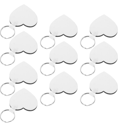 50Pièces Blanks - Artisanaux Blancs Mdf Métal DIY 1