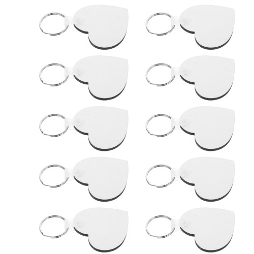 50Pièces Blanks - Artisanaux Blancs Mdf Métal DIY 2