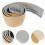 2Pièces Bande De Bordure Auto-Adhésive Argent PU Plinthe Décorative 11