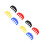 8Pièces Mutes Pour Violin En Alliage Portable Coloré Usage 9