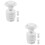 6Pcs Replacement White Plastic Water Spigot for Push Button Dispensers 8