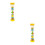 2Pcs Yellow Educational Kaleidoscope Toy Plastic Rotating Plaything 6