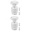 6Pcs Replacement White Plastic Water Spigot for Push Button Dispensers 7