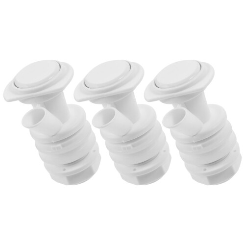 6Pcs Replacement White Plastic Water Spigot for Push Button Dispensers 1
