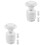 6Pcs Replacement White Plastic Water Spigot for Push Button Dispensers 5