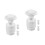 6Pcs Replacement White Plastic Water Spigot for Push Button Dispensers 6