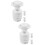 6Pcs Replacement White Plastic Water Spigot for Push Button Dispensers 9