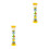 2Pcs Yellow Educational Kaleidoscope Toy Plastic Rotating Plaything 4