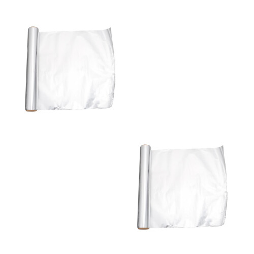 2Pcs Durable Baking Tinfoil Silver Aluminum Foil for Bbq and Kitchen 2