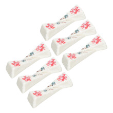 12Pcs Colorful Ceramic Chopstick Holders Easy Clean Tableware Racks