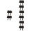 8Pcs Waterproof PU Motorcycle Tool Carrier Side Storage Box 8