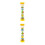 2Pcs Yellow Educational Kaleidoscope Toy Plastic Rotating Plaything 7
