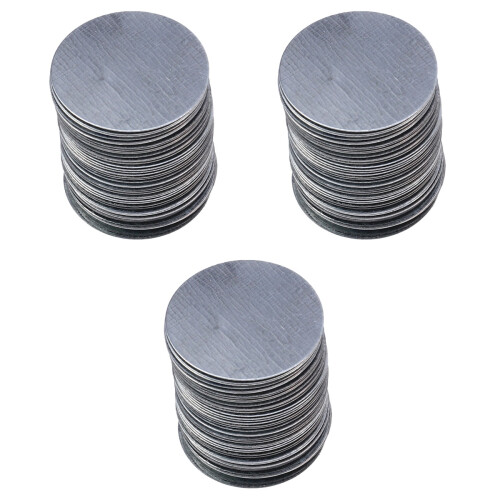 300Pièces Disques En Fer Adhésifs Argent Pour Boîte À 2
