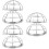 6Pcs Silver Fire Sprinkler Head Protector Aluminum Residential Use 9