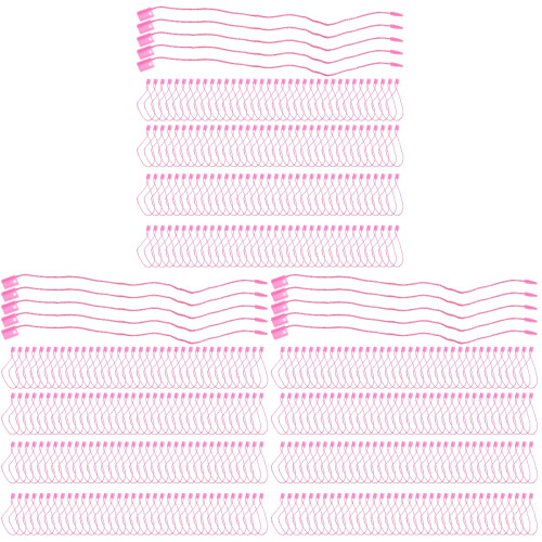 2850Pcs Polyester PP Rosy Clothes Tag Fastener Strings for Retail 2