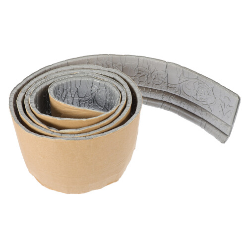 2Pièces Bande De Bordure Auto-Adhésive Argent PU Plinthe Décorative 2