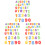 108Pcs Soft Eva Bath Toys Alphabet Letters Educational Assorted Colors 2