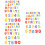 108Pcs Soft Eva Bath Toys Alphabet Letters Educational Assorted Colors 7
