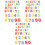 108Pcs Soft Eva Bath Toys Alphabet Letters Educational Assorted Colors 3