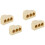 4Pcs Compact Rj11 Three Way Phone Line Splitter Copper Adapter 5