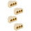 4Pcs Compact Rj11 Three Way Phone Line Splitter Copper Adapter 6