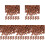 5Pcs Dark Red Decorative Stones for Miniature Railway and Sand Table 3
