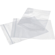 200Pcs Clear Plastic Sealed Bags Reclosable Storage Heavy Duty White