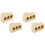 4Pcs Compact Rj11 Three Way Phone Line Splitter Copper Adapter 3