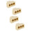 4Pcs Compact Rj11 Three Way Phone Line Splitter Copper Adapter 8