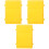3Pcs Lockable Yellow Plastic Suggestion Box Wall Mount for Kids 5