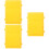 3Pcs Lockable Yellow Plastic Suggestion Box Wall Mount for Kids 9