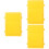3Pcs Lockable Yellow Plastic Suggestion Box Wall Mount for Kids 8