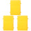 3Pcs Lockable Yellow Plastic Suggestion Box Wall Mount for Kids 4
