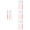 12Pcs Red Microblading Pens for Tattooing and Use 8