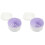 2Pcs Breathable White Denture Storage Case Portable Brace Holder 2