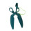 2Pcs Green Pet Poop with Tissue Holder Durable Plastic Scoop 1