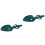 2Pcs Green Pet Poop with Tissue Holder Durable Plastic Scoop 5