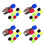 40Pcs Durable Multi Color Microphone Covers Soft Sponge Protectors 7