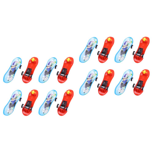 24Pcs Finger Skateboards for Kids Pull Back Durable Mini Toy Assorted 2