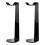 2Pièces Râtelier Casques Noir Acrylique Support Résistant Pour Bureau 2