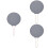 3Pcs Multipurpose Grey Mesh Splatter Screen Pan Cover with Handle 9