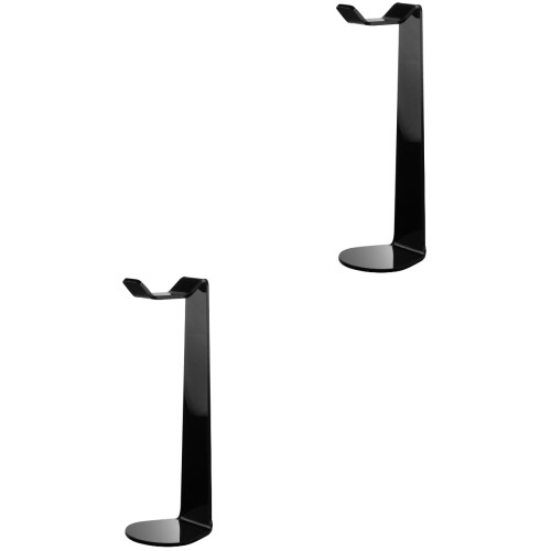 2Pièces Râtelier Casques Noir Acrylique Support Résistant Pour Bureau 2