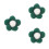 3Pcs Dark Felt Balls DIY Five-Petal Flower Crafts Accessory 6